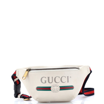 Logo Belt Bag Printed Leather Small