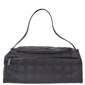 Chanel 2000-2001 Black Jacquard New Travel Line Handbag