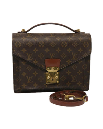 LOUIS VUITTON Executive Monogram Canvas Briefcase Brown