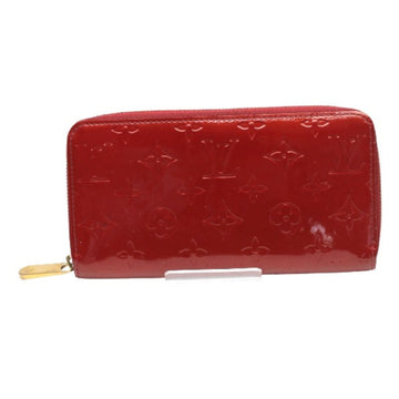 LOUIS VUITTON Long Wallet Purse M91981 Monogram Vernis Pomdamul Zip Around Vernis Zippy wallet Women Used