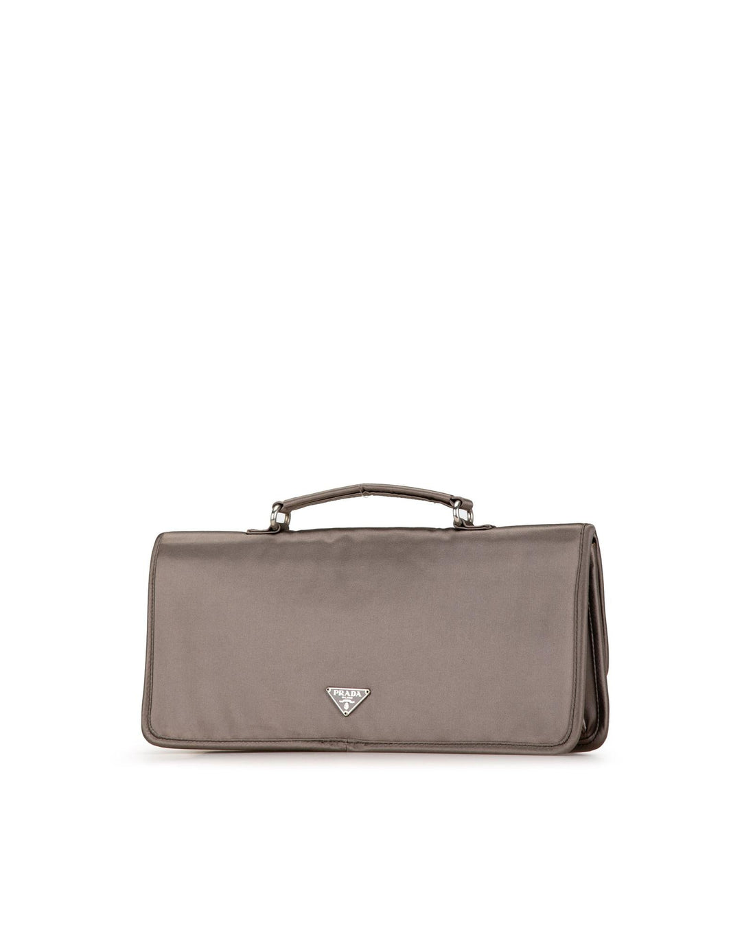 Prada Saffiano Leather Clutch Beige