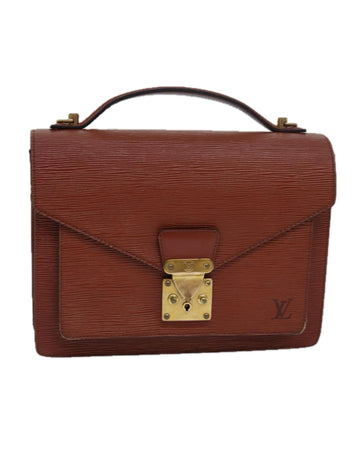 LOUIS VUITTON Executive Epi Leather Briefcase Brown