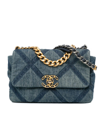 Chanel 19 Flap Bag in Blue Denim