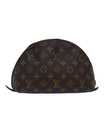Monogram Canvas Cosmetic Pouch with Zip Closure