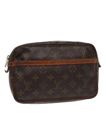 Monogram Canvas Clutch Bag with Storage Smell