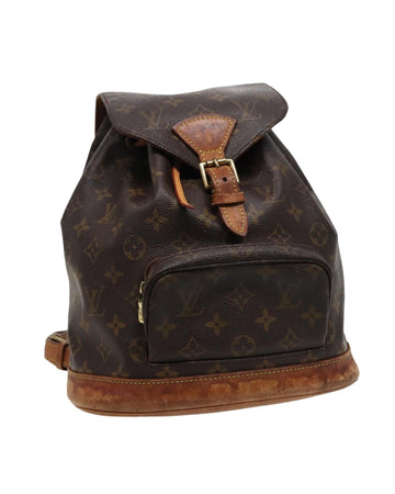 Monogram Canvas Backpack with Adjustable Straps