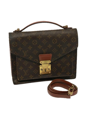 Monogram Canvas 2-Way Hand Bag with Shoulder Strap