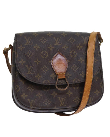 Monogram Canvas Shoulder Bag with Adjustable Strap