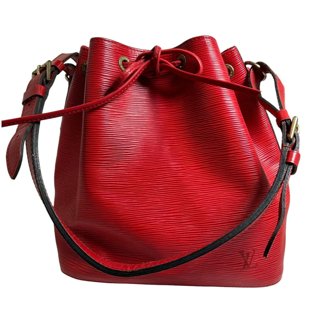 LOUIS VUITTON Shoulder Bag M44107 Epi Leather Castarian red Petit Noe Epi Drawstring type Women Used