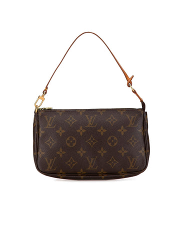 Monogram Canvas Zip-Top Clutch