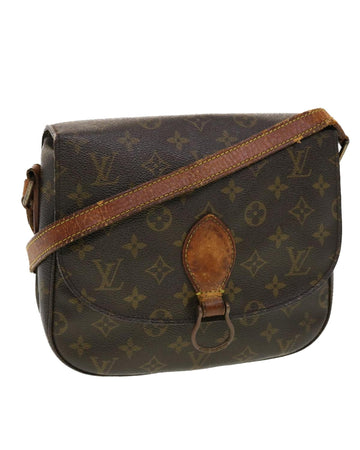 Monogram Canvas Shoulder Bag with Adjustable Strap