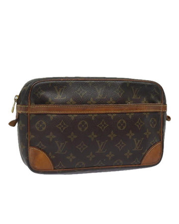 Monogram Canvas Clutch Bag with YKK Zipper