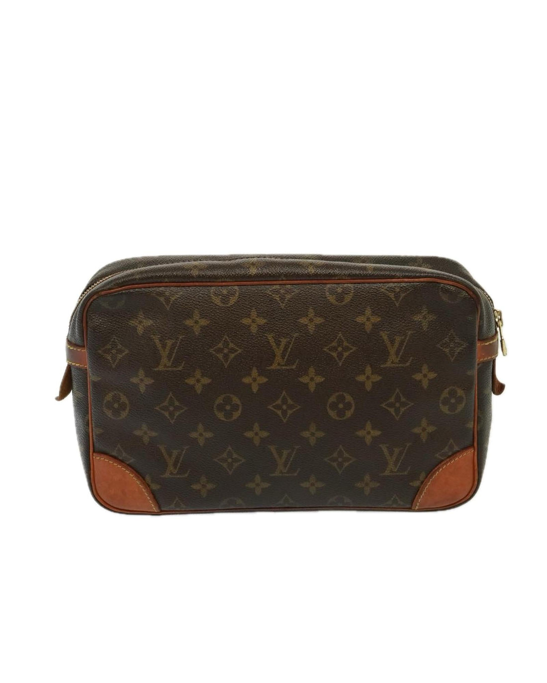 Monogram Canvas Clutch Bag with Storage Smell