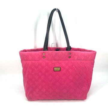 LOUIS VUITTON Tote Bag M92802 microfiber pink 2009 cruise line Scuba MM Women Used