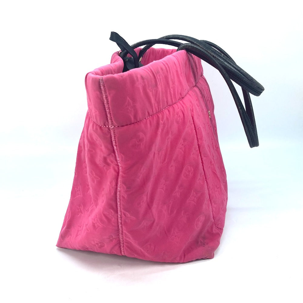 LOUIS VUITTON Tote Bag M92802 microfiber pink 2009 cruise line Scuba MM Women Used