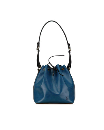 Epi Leather Petit Noe with Adjustable Shoulder Strap and Interior Zip Pocket