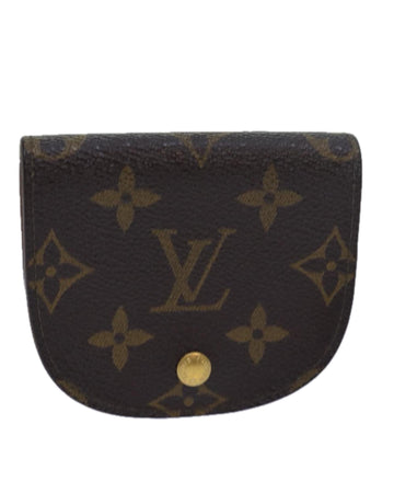 Monogram Canvas Coin Purse with Clasp Button