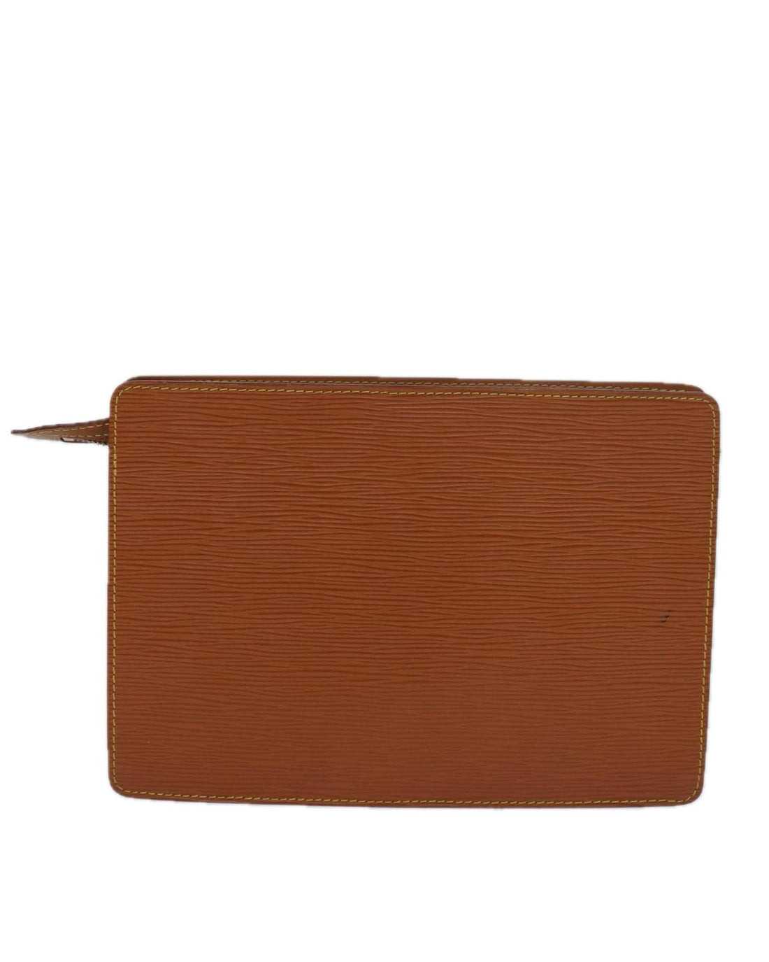 Epi Leather Pochette Homme Clutch Bag with Gold Accents