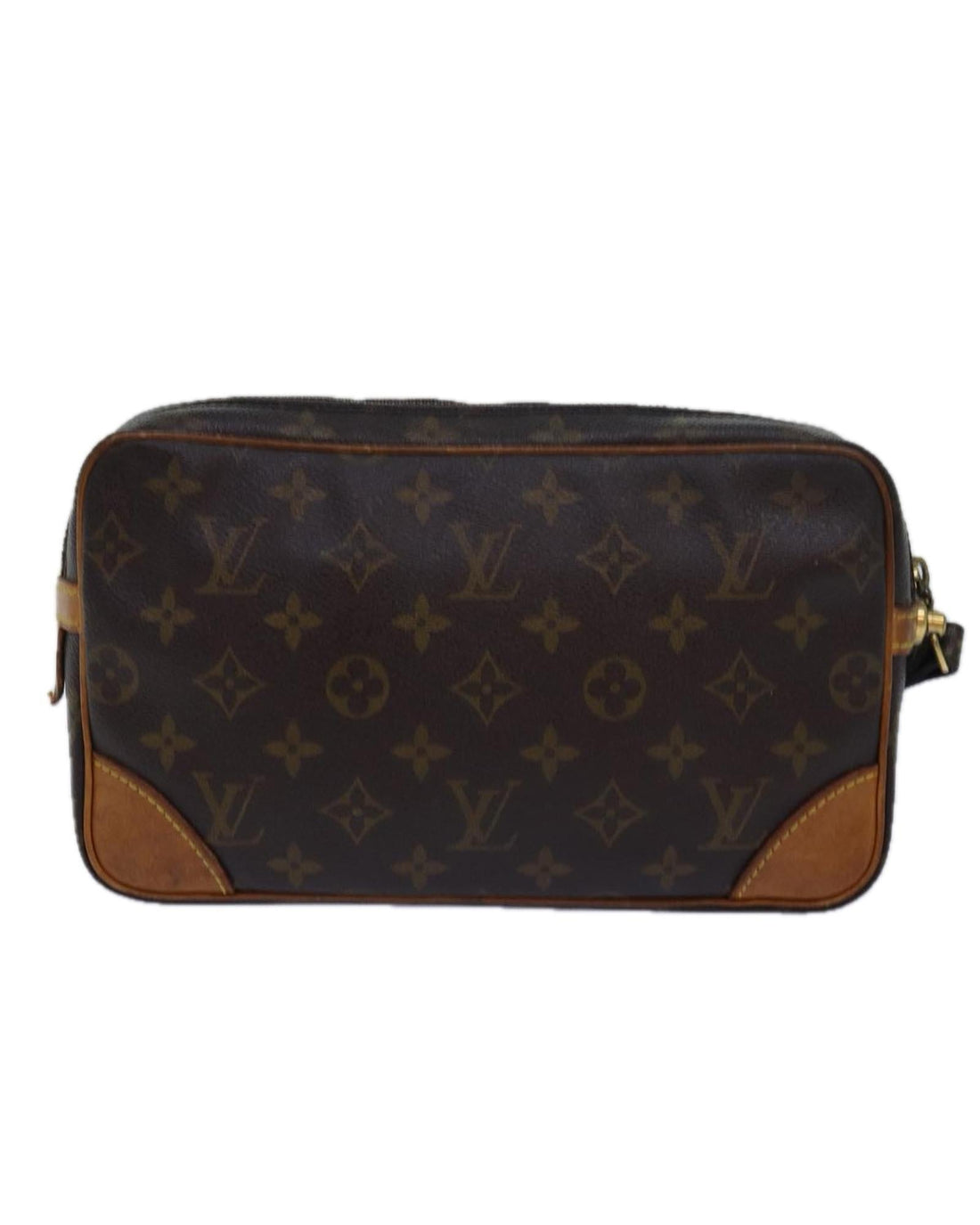 Monogram Canvas Clutch Bag with Wrist Strap