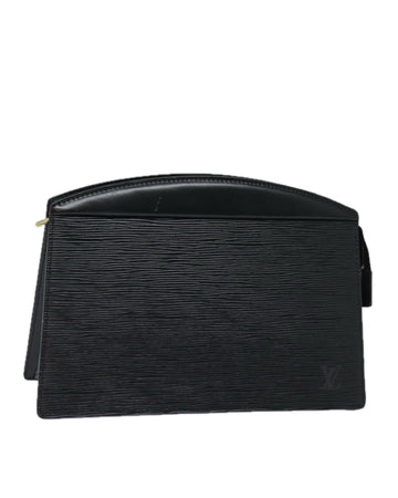 Epi Leather Clutch Bag with Textured Finish