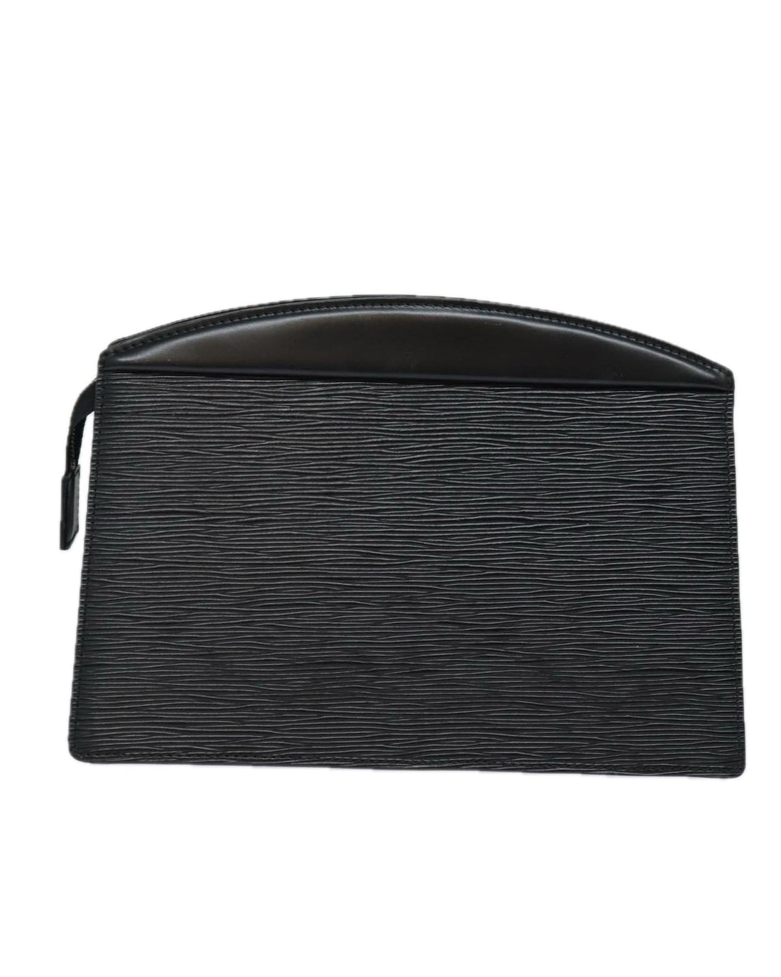 Epi Leather Clutch Bag with Textured Finish