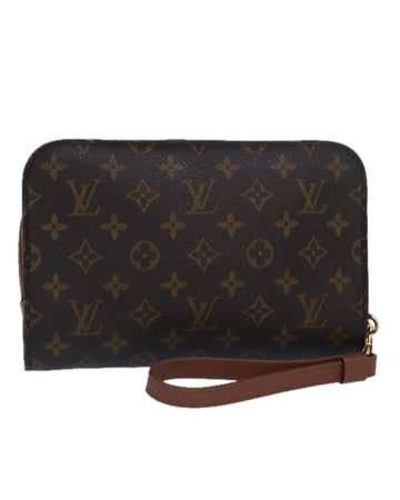 Monogram Canvas Clutch Bag with  Vintage Appeal