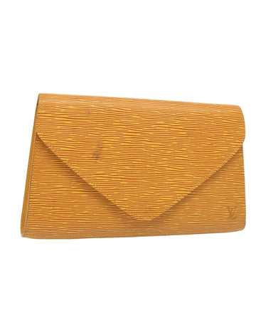 Epi Art Deco Clutch Bag with Button Closure