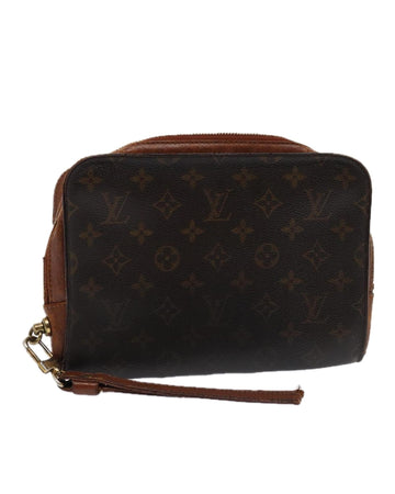 Monogram Canvas Clutch Bag with Zipper Issue