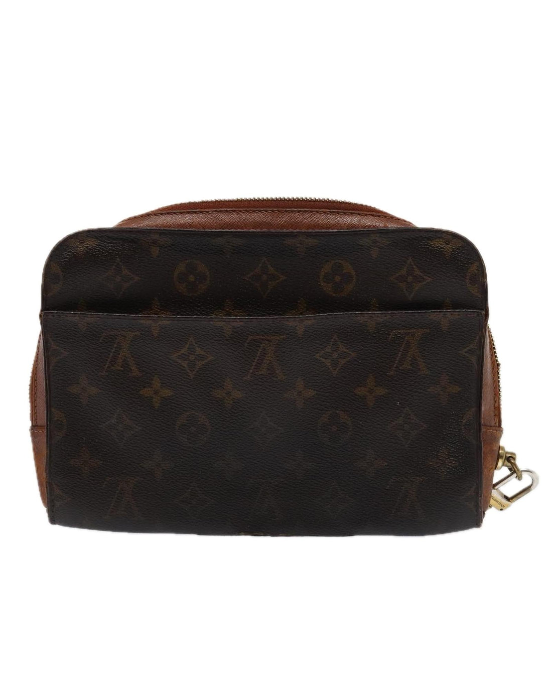 Monogram Canvas Clutch Bag with Zipper Issue