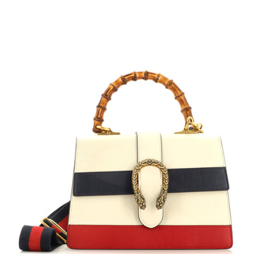 Dionysus Bamboo Top Handle Bag Colorblock Leather Medium