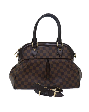 Damier Ebene Canvas Trevi GM Handbag with Shoulder Strap