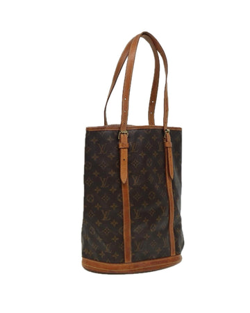 Monogram Canvas Bucket Shoulder Bag with Adjustable Strap