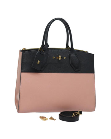 City Steamer PM Leather Hand Bag with Shoulder Strap and Accessories