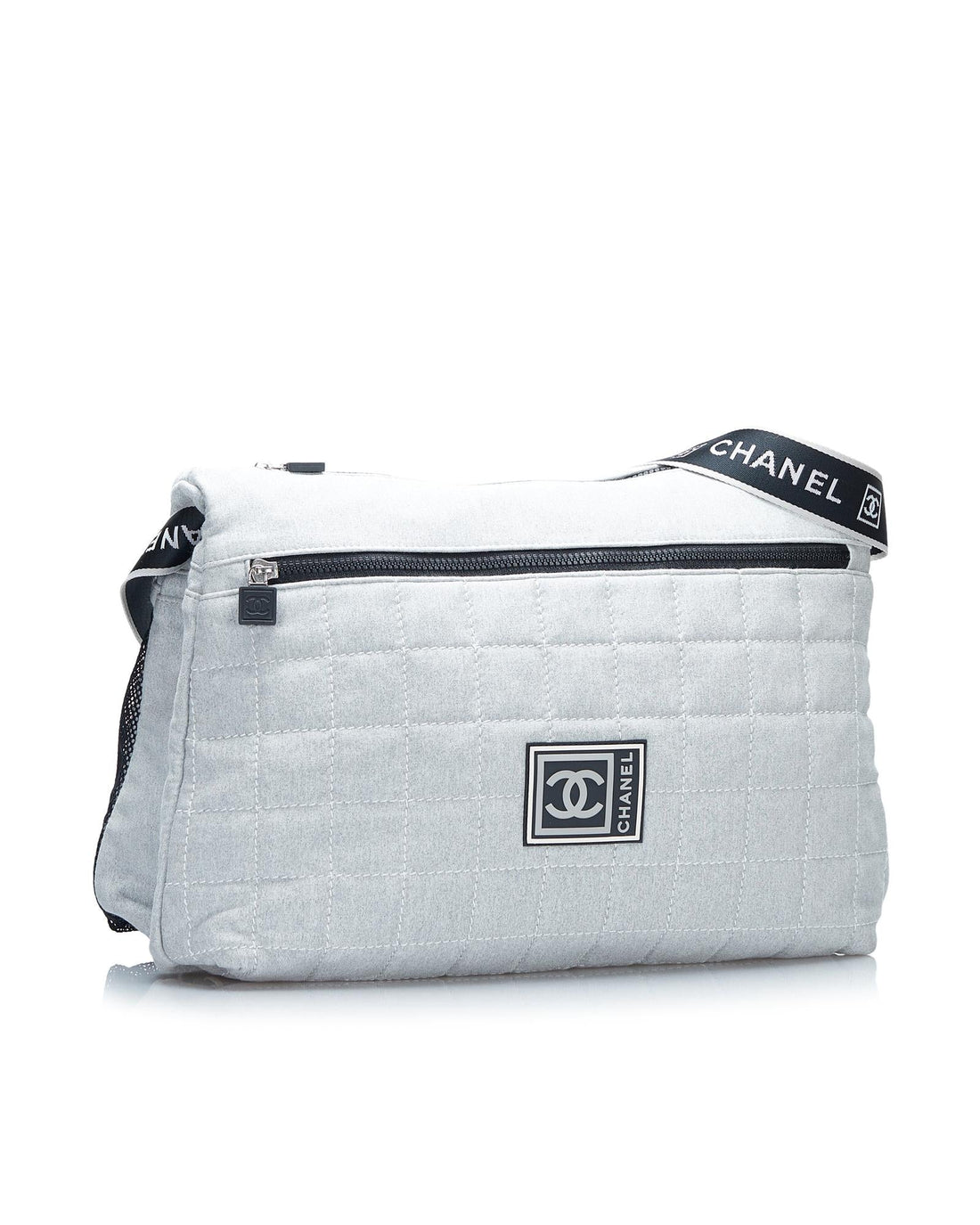 Chanel Vintage Quilted Denim Crossbody Bag