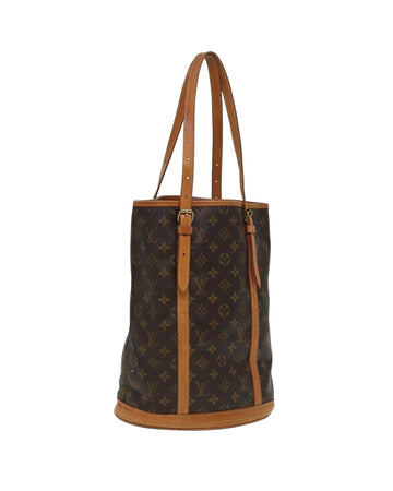 Monogram Canvas Bucket Shoulder Bag with Adjustable Strap