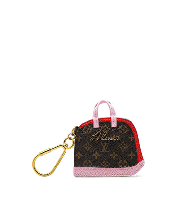 Monogram Pochette Cles Alma BB with Epi Leather and Gold-Tone Snap Hook