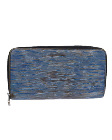Epi Denim Zippy Long Wallet in Leather