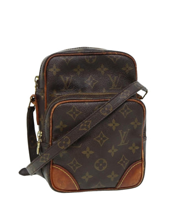 Monogram Canvas Shoulder Bag with Adjustable Strap