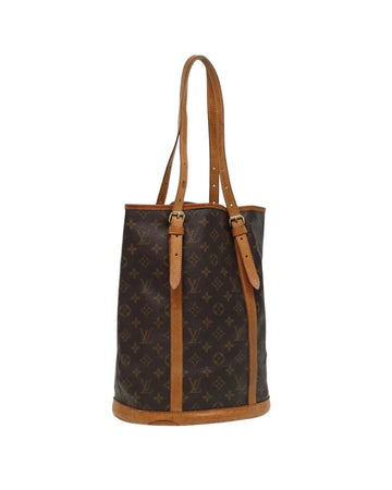 Monogram Canvas Bucket Shoulder Bag with Adjustable Strap