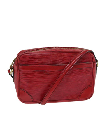 Epi Leather Shoulder Bag with Adjustable Strap and Classic Design