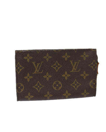 Monogram Canvas Accessory Pouch with Frubbing and Rubbing Details