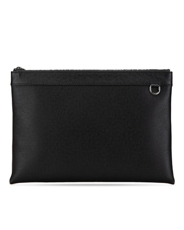 Taiga Leather Apollo Pochette with Top Zip Closure