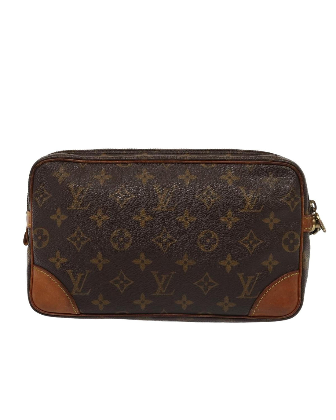 Monogram Canvas Clutch Bag with Wrist Strap