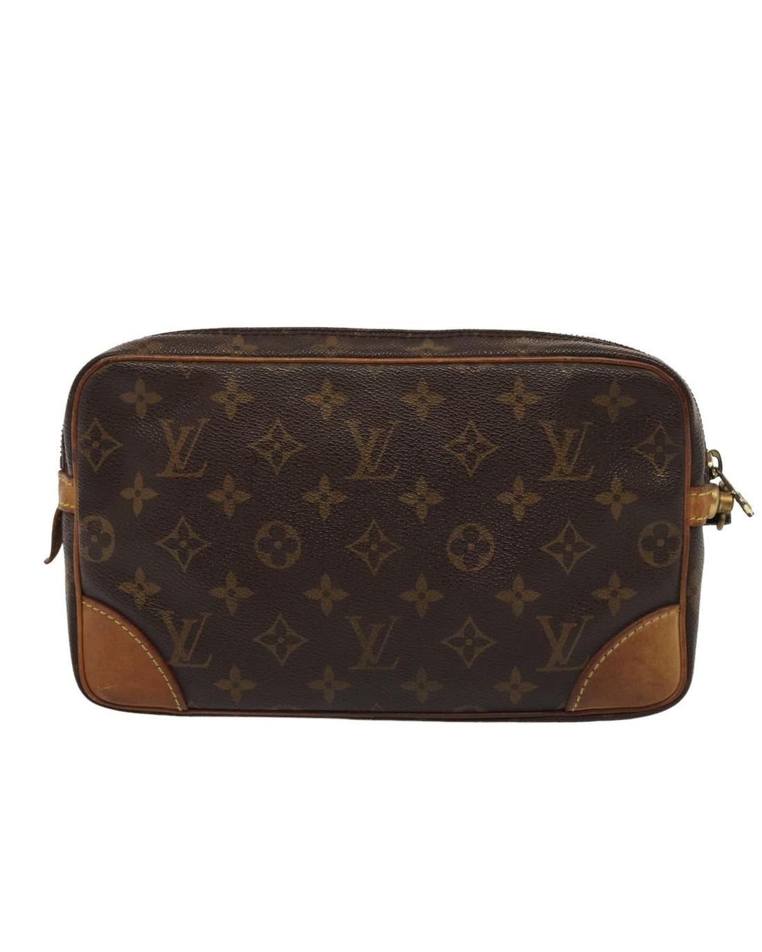 Monogram Canvas Clutch Bag with Wrist Strap