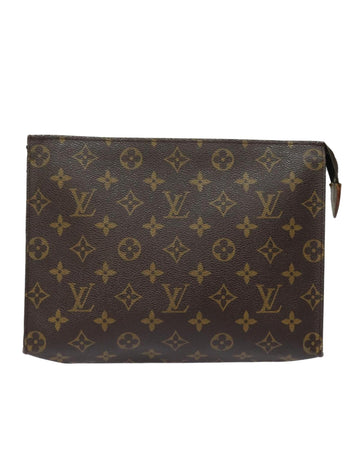 Monogram Canvas Poche Toilette Pouch with Zip Closure