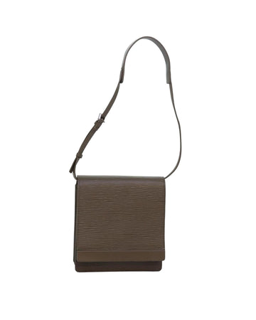 Epi Leather Shoulder Bag with Adjustable Strap