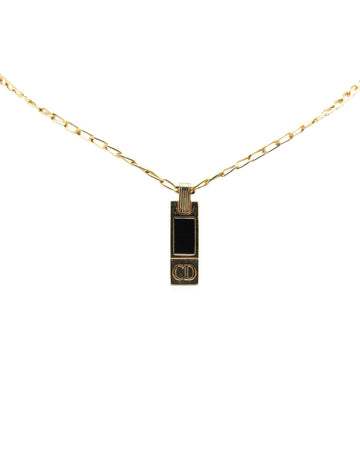 Gold Plated Pendant Necklace with CD Logo
