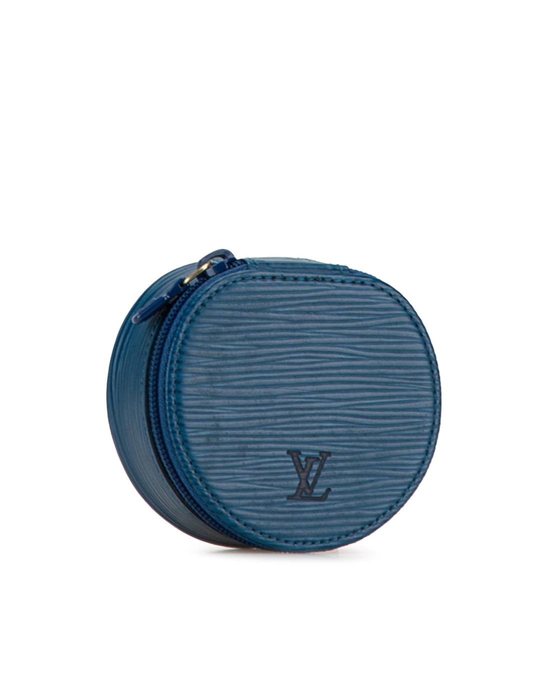 Epi Leather Jewelry Case with Zip Closure