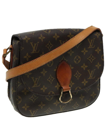 Monogram Canvas Shoulder Bag with Adjustable Strap