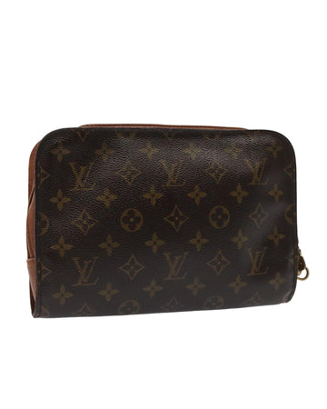 Monogram Canvas Clutch Bag with Storage Smell and No Strap